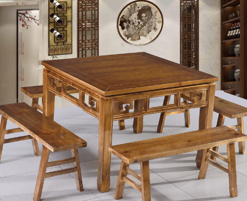 New Chinese solid wood dining table