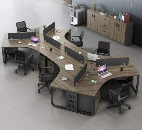 Modern office staff desk for 3, 6, or 8 people